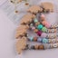 Pacifier Chain Pacifier Clip With Baby Girl's Personalized Name. Silicone Bead Carousel 5