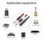 Adapter Cable 0.3m 6.35mm 1 4 Inch Stereo Trs Female To Dual 6.35mm Mono Ts Carousel 3