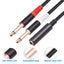 Adapter Cable 0.3m 6.35mm 1 4 Inch Stereo Trs Female To Dual 6.35mm Mono Ts Carousel 5