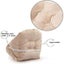 Chair Cushion with Backrest - Soft Velvet Waterproof Seat Shell for Garden Straw Carousel 4