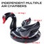 Black Swan Swimming Ring Ride On Inflatable Pool Float Pool Toys Pool Float Fo Carousel 1