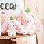 Easter Bunny Plush Toy Rabbit Hiding Carrot Strawberry Plush Toy Rabbit Plush Carousel 3