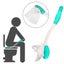Long Distance Wiper Toilet Bowl Self Wiping Aux iliary Paper Towels Long Grip Carousel 1