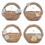 Succulent Planter Simulation Bamboo Basket Flowerpot Plant Pot Resin Vase Contai Carousel 2