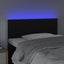King Single Size Led Headboard Black 100x5x78/88 Cm Faux Leather Toxoaol Carousel 3