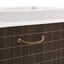 Bamboo Laundry Bin Rectangular Dark Brown Xaxixl Carousel 3
