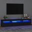 Tv Cabinet With Led Lights Black 195X35X40 Cm Topxitk Carousel 1