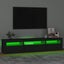 Tv Cabinet With Led Lights Black 195X35X40 Cm Topxitk Carousel 5