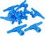10 Pack Aquarium Control Valves Air Pump Single Way Blue Plastic Air Flow Contro Carousel 3