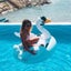 Children's Water Floating Bed Inflatable Floating Row Swan Water Bed Swan Moun Carousel 5