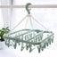 Pink Underwear Hanger With 32 Hanging Clothes Clips Foldable Plastic Clothes Carousel 1