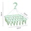 Pink Underwear Hanger With 32 Hanging Clothes Clips Foldable Plastic Clothes Carousel 5