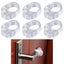 Doorknob Buffers - Set Of 6 Transparent Double Door Stoppers Handle - Door Han Carousel 1