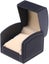 Square Watch Storage Box Leatherette Black Carousel 1