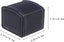 Square Watch Storage Box Leatherette Black Carousel 2