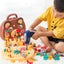 Educational Tools Toy With Drill Wooden Tool Set Building Block Kids Tool Set Carousel 4