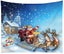 Christmas Carpet With Installation Kit Wall Hanging Art Home Decoration Snowma Carousel 1