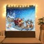 Christmas Carpet With Installation Kit Wall Hanging Art Home Decoration Snowma Carousel 3