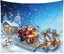 Christmas Carpet With Installation Kit Wall Hanging Art Home Decoration Snowma Carousel 4