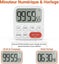 Digital Kitchen Timer - Stopwatch & Countdown, Custom Mode, 3 Volume Levels Carousel 3