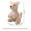 Mother And Child Kangaroo Doll Cute Kangaroo Baby Souvenir Parent-child Plush Carousel 2