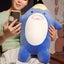 Funny Shark Brush Pillow Plush Toy Doll Shark Doll Sofa Cushion Girl Soothing Carousel 3