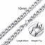 Men's Round Miami Cuban Link Chain Necklace In Gold Tone 5-10mm Stainless Steel Carousel 1