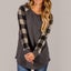 Plain Long Sleeve Plaid Blouse Carousel 1