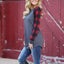 Plain Long Sleeve Plaid Blouse Carousel 14