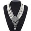 Women Necklace Multilayered Pearl Crystal Gem Alloy Pendant For Birthday Gift Carousel 1