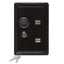 Black Metal Money Box In The Shape Of A Safe With Key Carousel 1