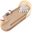 Indoor Mini Table Bowling Game Set Wooden Mini Desktop Bowling Basketball Toy Carousel 3