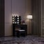 Dressing Table Dresser Makeup Vanity Table Stool Set with Mirror&LED Light Carousel 6