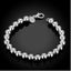 925 Sterling Silver Beads 4mm 6mm 8mm 10mm 12mm Link Chain Bangle Bracelet Gift Carousel 1
