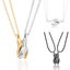 Magnetic Handshake Pendant Necklace Gift For Couples Women Carousel 3