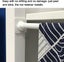 2-Pack U-Shaped Plastic Curtain Rod Brackets - No Drilling Self-Adhesive Hooks f Carousel 4