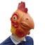Chicken Head Mask Halloween Decor Mask Carnival Masquerade Animal Headgear Roo Carousel 2
