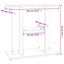 Aquarium Stand White 60x30x60 Cm Engineered Wood Nttpli Carousel 3