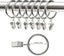 Strong 38mm Curtain Clips - Set of 36 Iron Curtain Rings with Clips for Curtains Carousel 2