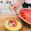 Single-head Carved Flowers-watermelon Stainless Steel Fruit Cut Double-headed Carousel 3