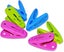 24 Pack Clothes Pins Pegs With Basket Assorted Colors Plastic Windproof Strong D Carousel 3