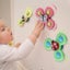 Suction Cup Spinning Top Toy Toddlers Sensory Toys Push Pop Bubble Fidget Toy Carousel 3