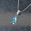 14k White Gold Penguin Pendant Animal Necklace Carousel 2