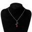 Beauty And Beast Golden Filled 3d Red Rose Pendant Necklaces For Women Jewelry Carousel 4
