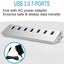 Hub 7 Ports Usb 3.0 High-speed Usb Hub - Triangle Aluminum Alloy Seven Ports D Carousel 3