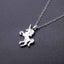 2pcs Hot Selling Fashion Animal Necklace Unicorn Clavicle Chain Men's And Women' Carousel 3