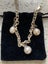 Beautiful Italian-Made 3 Pearl Bracelet Sterling Silver Carousel 8