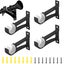 4pcs Curtain Rod Holders, Curved Shower Curtain Rod Holders Wall Ceiling Mo Carousel 1