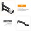 4pcs Curtain Rod Holders, Curved Shower Curtain Rod Holders Wall Ceiling Mo Carousel 6