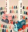Domino Toy 60 Piece Electric Automatic Domino Train Building Blocks Set Multi- Carousel 4